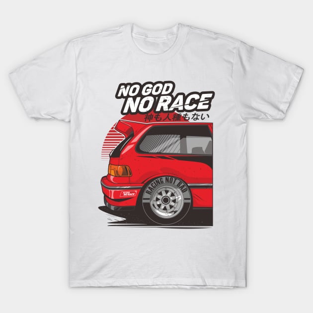 No god no Race T-Shirt by RYZWORK